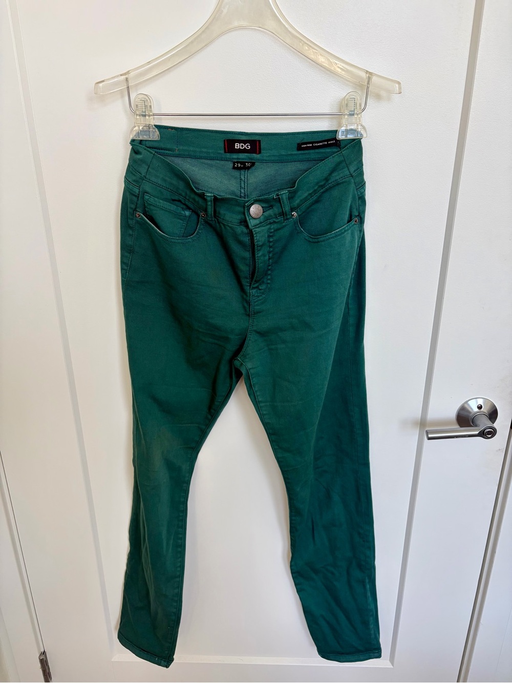 Urban Outfitters BDG Teal High-Rise Skinny Jeans